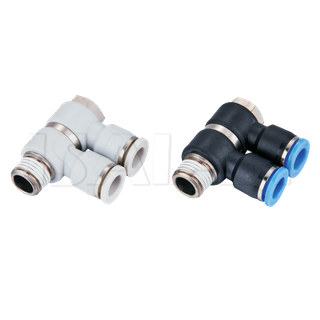 Chinese Supplier Triple Universal Pneumatic Quick Connecting Tube One Touch Fitting