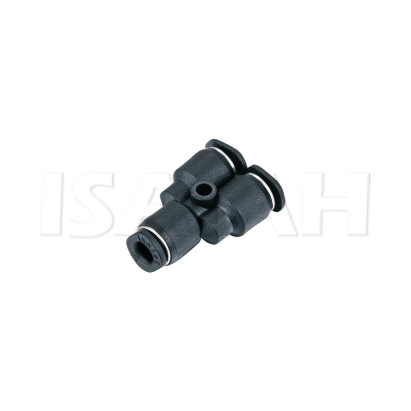One Touch Pneumatic Part Plastic Y-Shape Three Way Mini Fitting