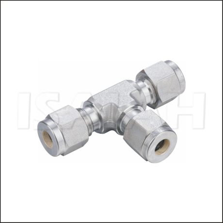 SKE Union Tee 316L Stainless Steel Fittings with Double Ferrule