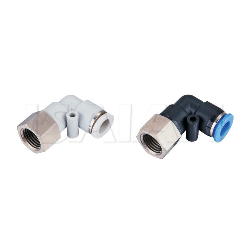 PLF NPT Pneumatic Parts Quick Connector Female Thread 90 Push in One Touch Air Fittings