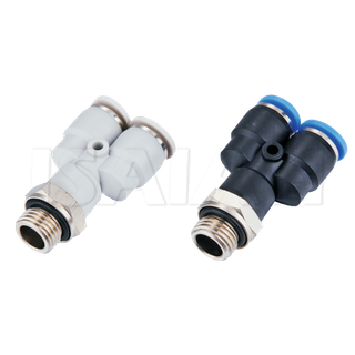 Magandang Presyo Y Branch Type Pneumatic Quick Air Connector One Touch Tube Fittings