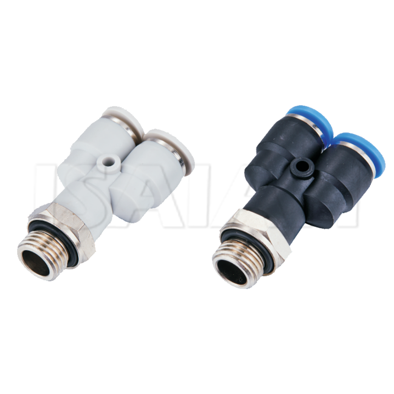 Good Price Y Branch Type Pneumatic Quick Air Connector One Touch Tube Fittings