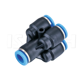 Low Price China Supplier Quick Connector Pneumatic Parts Auxiliary components Five Way Connector SANG-A Type Air Fittings