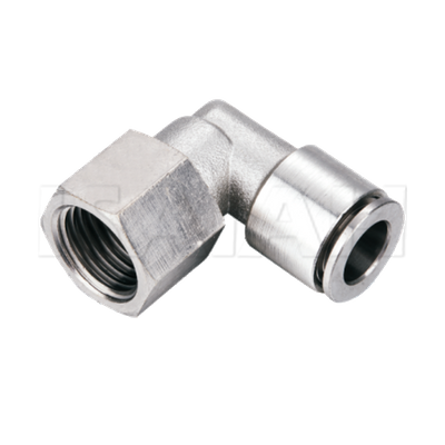 NTLF Female Elbow Brass with Nickel Plated Air Fittings