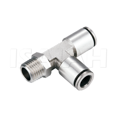 IPDT Male Brass Tee Brass Pneumatic Fitting