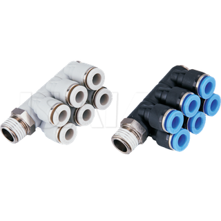 Pneumatic Auxiliary components Three Universal Quick One Touch Air Fitting