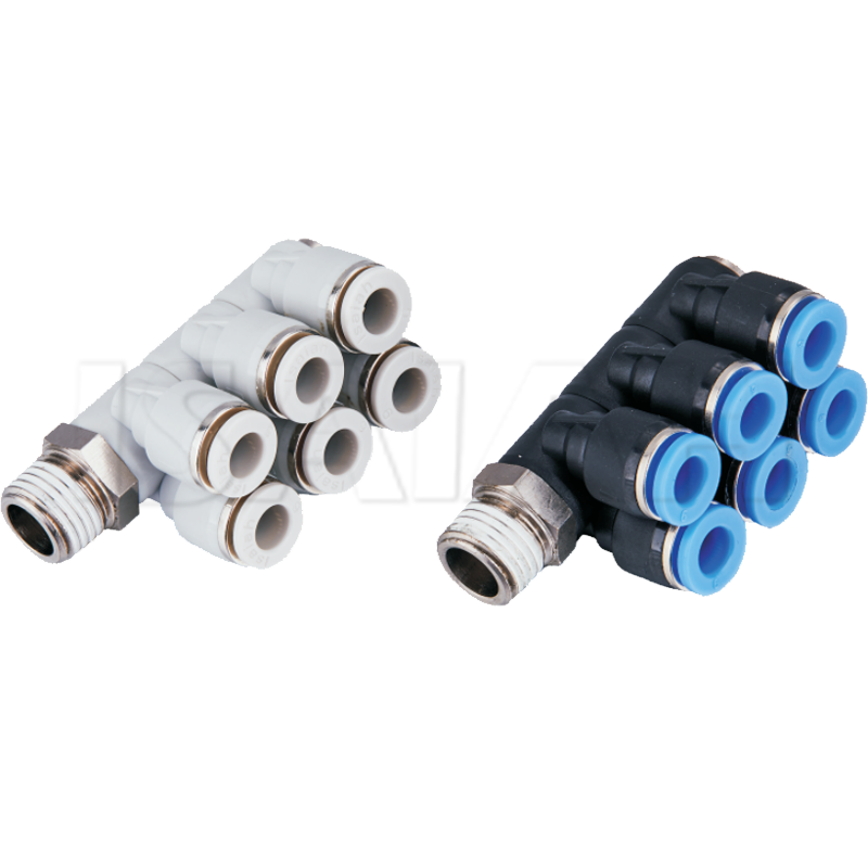 Pneumatické Pomocné komponenty Tři univerzální rychlé vzduchové fitinky One Touch