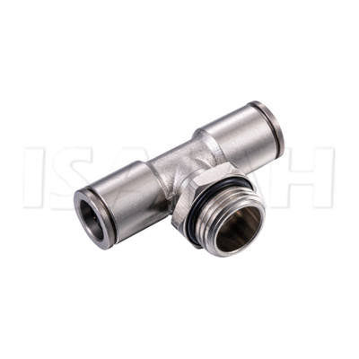 ATB G-thread Tee-junction Brass Pneumatic Fitting