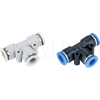 Pneumatic Quick Connecting Part Plastic Three Way 5/32,5/16,3/16,3/8,1/4,1/2 Air Fitting