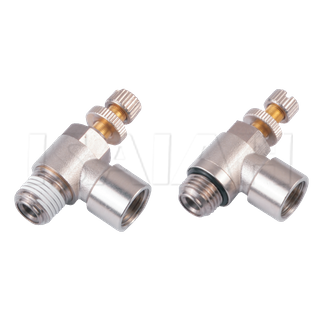 brass air speed control valve throttle valves