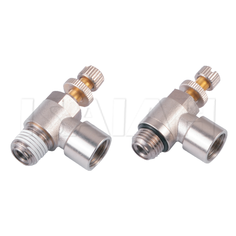 brass air speed control valves throttle valves