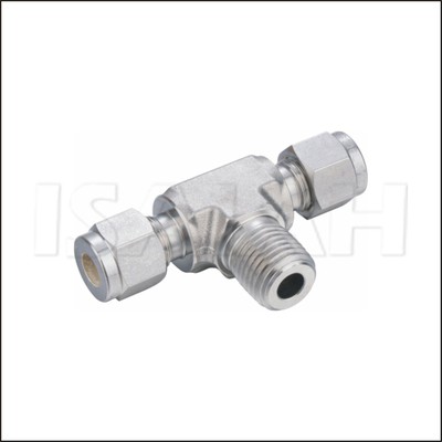 SKB Equal Tee 316L Stainless Steel Fittings With Double Ferrule 