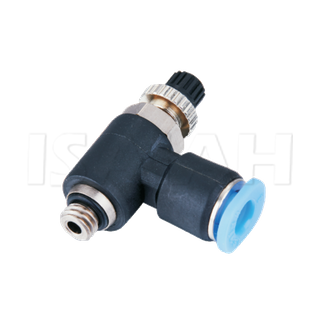 Factory Supply High Quality Pneumatic Joint Mini Throttle Valve Air Speed Controls Valve