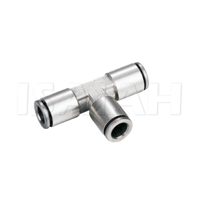 IPET Brach Tee Brass with Nickel Plated Push in Fitting