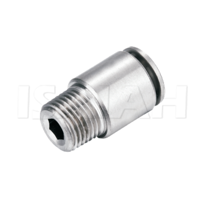 NTOC Round Male Straight Brass Air Fititngs