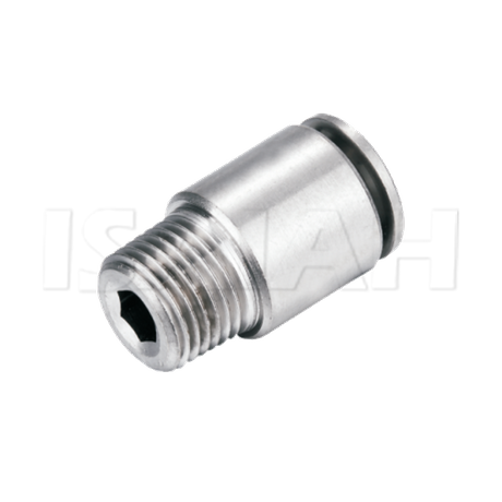 NTOC Round Male Straight Brass Air Fititngs