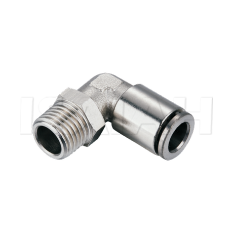 IPLT Elbow Brass with Nickel Plated Push in Ftting